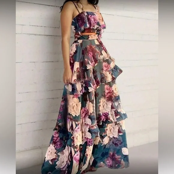 Floral Maxi Skirt and Top Setb - Picture 3 of 7